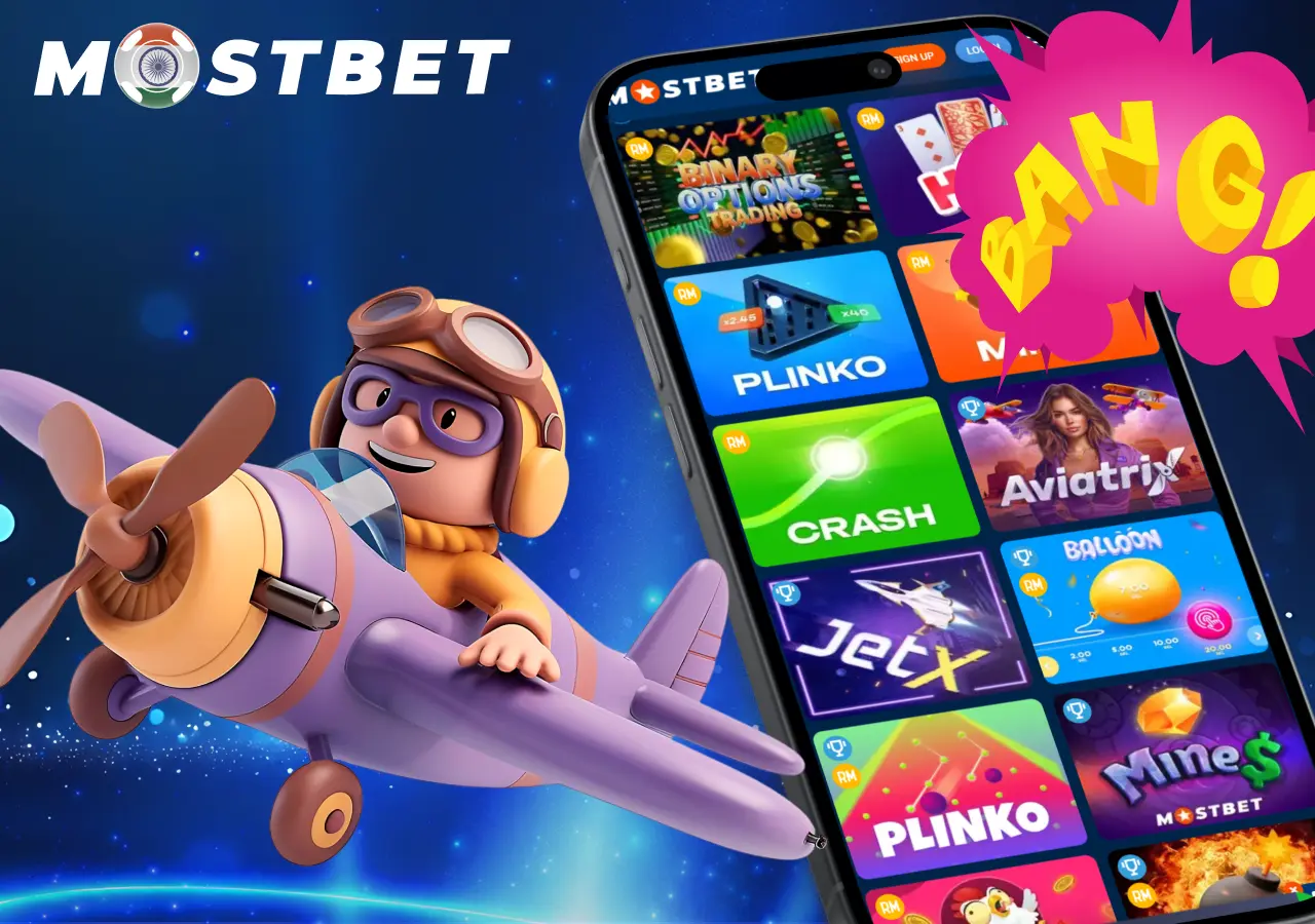 Crash games at Mostbet: Aviator, JetX, Space XY, and their features.